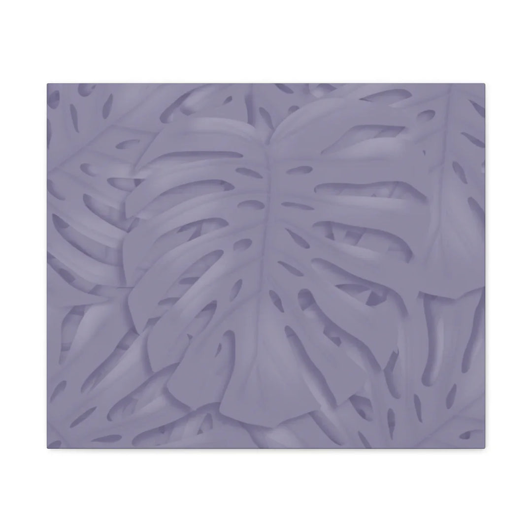 Violet Monstera Canvas – Durable Canvas Art Print With Matte Finish & Botanical Design