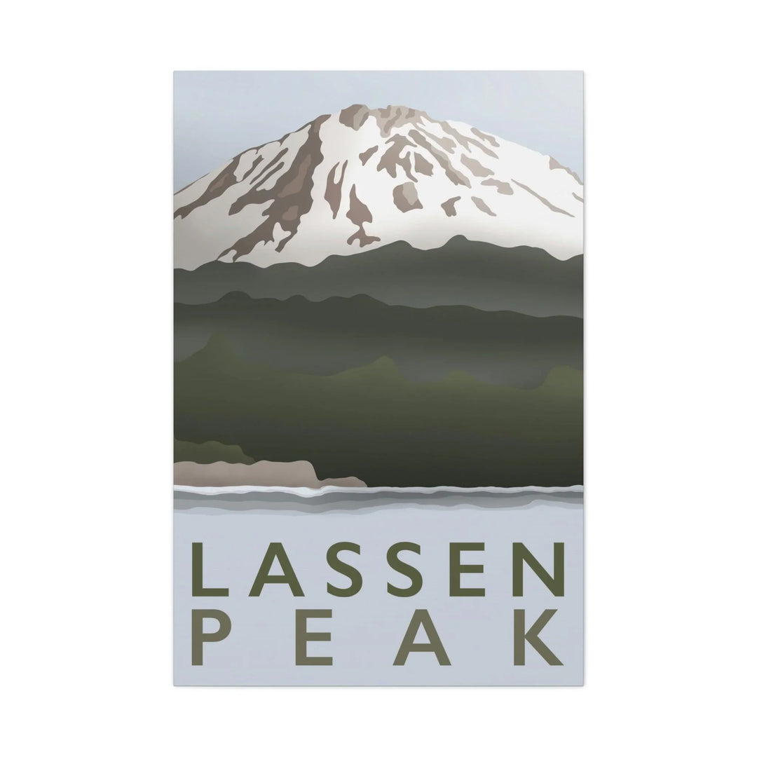 Lassen Peak Minimalist Canvas, Canvas, Printify, Art & Wall Decor, Canvas, Hanging Hardware, Home & Living, Indoor, Laura Christine Photography & Design, laurachristinedesign.com