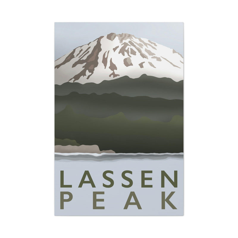 Lassen Peak Minimalist Canvas, Canvas, Printify, Art & Wall Decor, Canvas, Hanging Hardware, Home & Living, Indoor, Laura Christine Photography & Design, laurachristinedesign.com