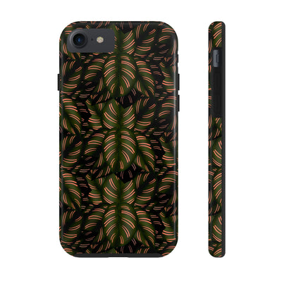 Calathea Pinstripe Phone Case, Phone Case, Printify, Accessories, Glossy, iPhone Cases, Matte, Phone accessory, Phone Cases, Samsung Cases, Laura Christine Photography & Design, laurachristinedesign.com