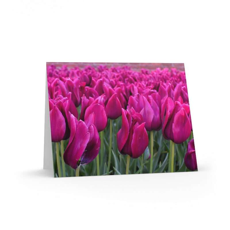 Magenta Tulips Photo Greeting Card, Paper products, Printify, Greeting Card, Holiday Picks, Home & Living, Paper, Postcard, Postcards, Laura Christine Photography & Design, laurachristinedesign.com