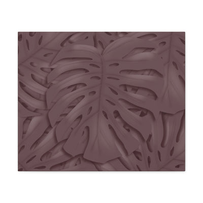 Merlot Monstera Canvas