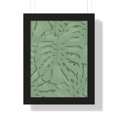 Deep Sage Monstera Framed Print, Poster, Laura Christine Photography & Design, Framed, Home & Living, Indoor, Paper, Posters, Laura Christine Photography & Design, laurachristinedesign.com