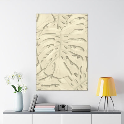 Soft Beige Monstera Canvas, Canvas, Laura Christine Photography & Design, Art & Wall Decor, Canvas, Hanging Hardware, Home & Living, Indoor, Laura Christine Photography & Design, laurachristinedesign.com