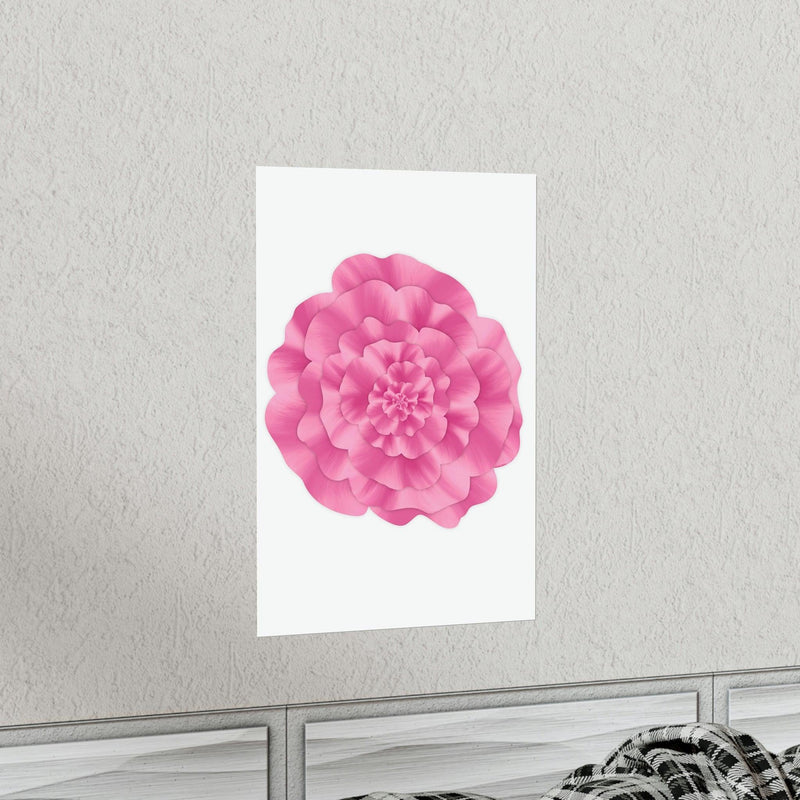 Abstract Peony Flower Print, Poster, Printify, Back to School, Home & Living, Indoor, Matte, Paper, Posters, Valentine&