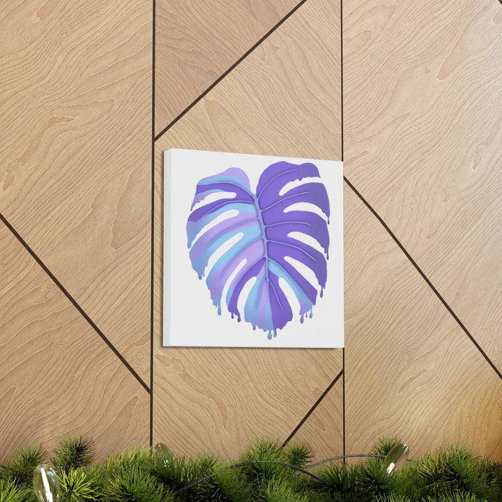 Purple Monstera Canvas - Modern Canvas Art Print | Botanical Wall Decor - Laura Christine Photography & Design