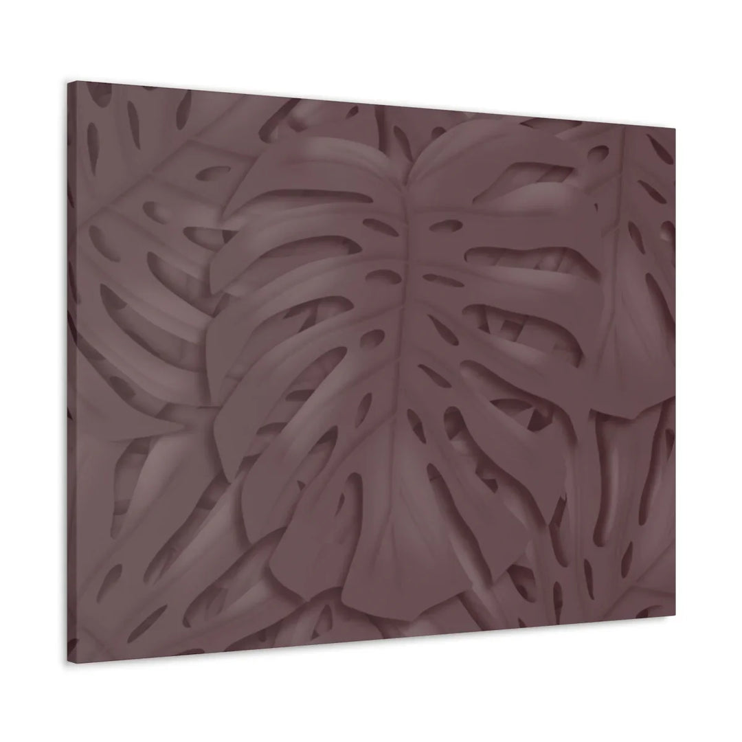 Monstera Canvas Art | Durable Matte Finish Canvas Art Print with Natural Leaf Hole Decor