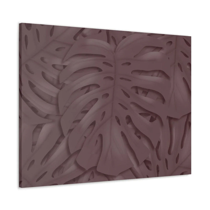 Monstera Canvas Art | Durable Matte Finish Canvas Art Print with Natural Leaf Hole Decor