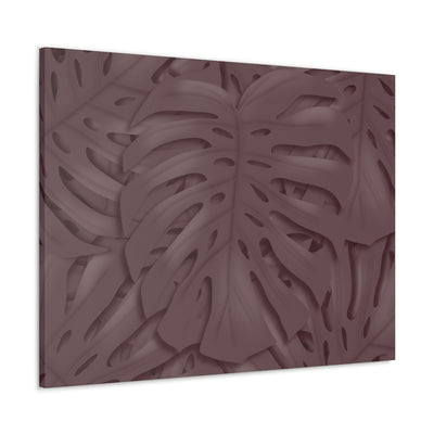 Merlot Monstera Canvas