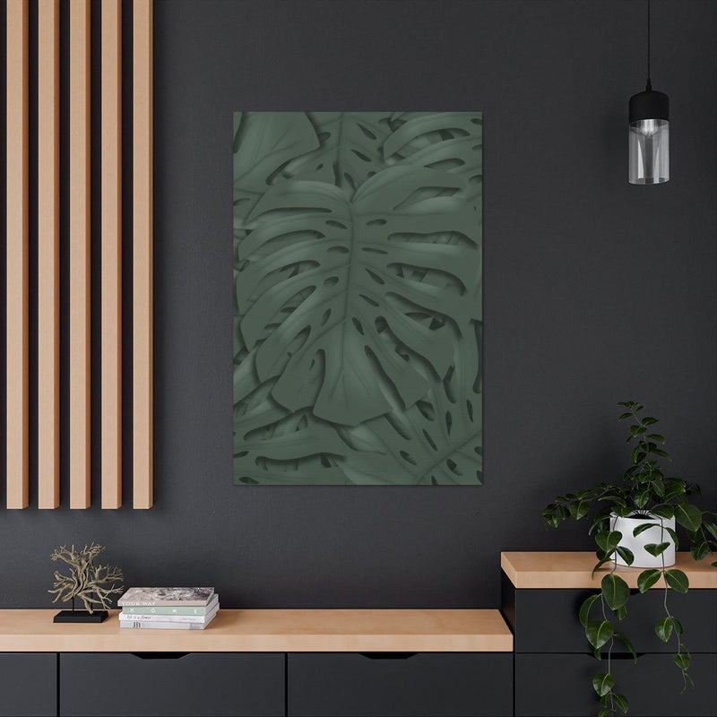 Deep Green Monstera Canvas, Canvas, Laura Christine Photography & Design, Art & Wall Decor, Canvas, Hanging Hardware, Home & Living, Indoor, Laura Christine Photography & Design, laurachristinedesign.com