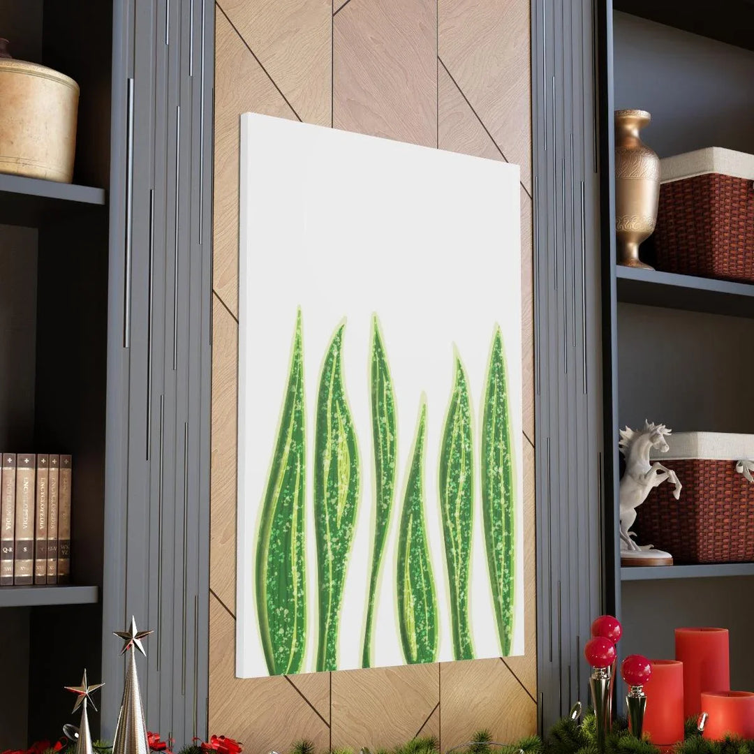Snake Plant Canvas | Botanical Canvas Decor - Matte Finish Artwork for Living Room - Laura Christine Photography & Design