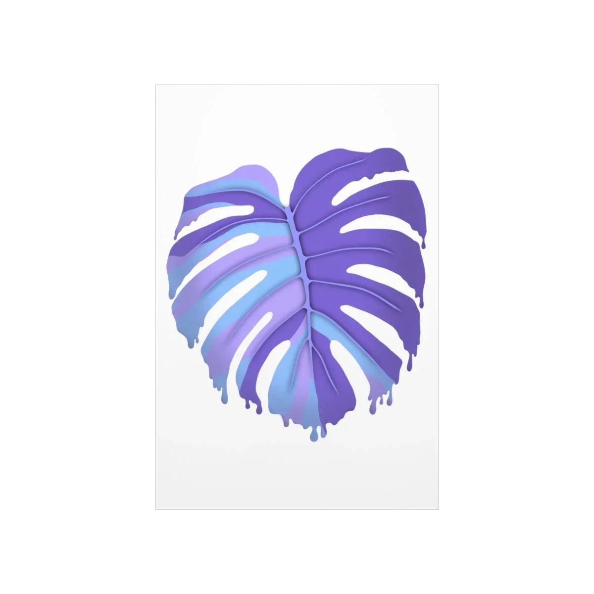 Melting Monstera, Purple - Print, Poster, Laura Christine Photography & Design, Back to School, Home & Living, Indoor, Matte, Paper, Posters, Valentine's Day promotion, Laura Christine Photography & Design, laurachristinedesign.com