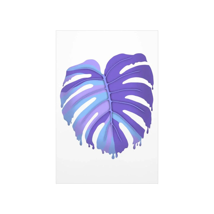 Melting Monstera, Purple - Print, Poster, Laura Christine Photography & Design, Back to School, Home & Living, Indoor, Matte, Paper, Posters, Valentine's Day promotion, Laura Christine Photography & Design, laurachristinedesign.com