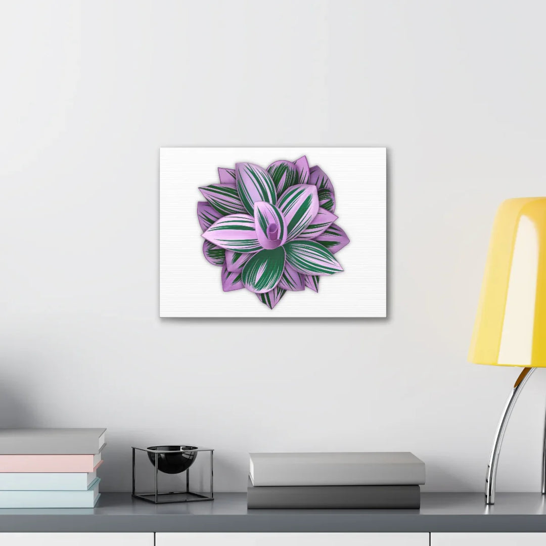 Tradescantia Nanouk Canvas – Botanical Canvas Art Print | Matte Finish Wall Decor - Laura Christine Photography & Design