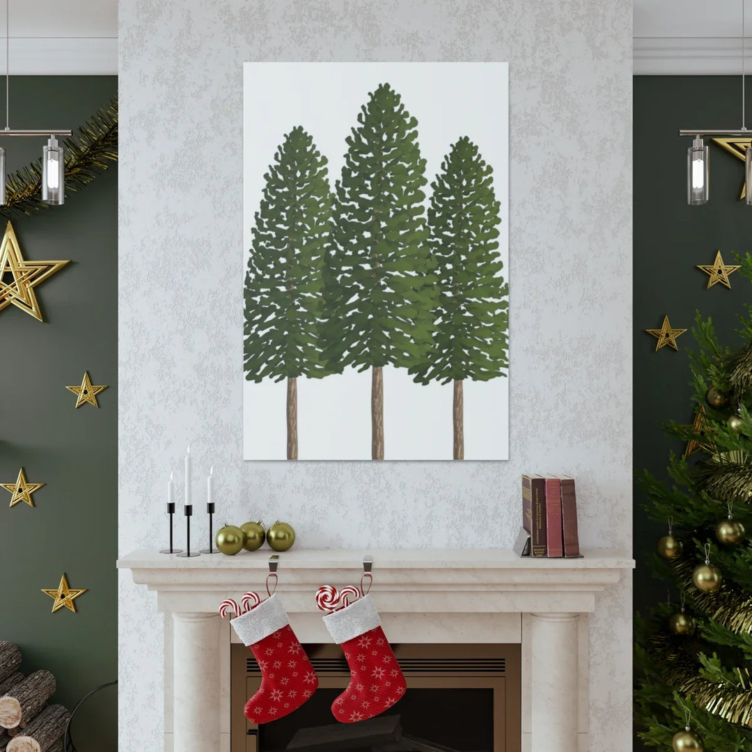 Ponderosa Pine Canvas - Large Stretched Cotton Canvas Art Print With Matte Finish