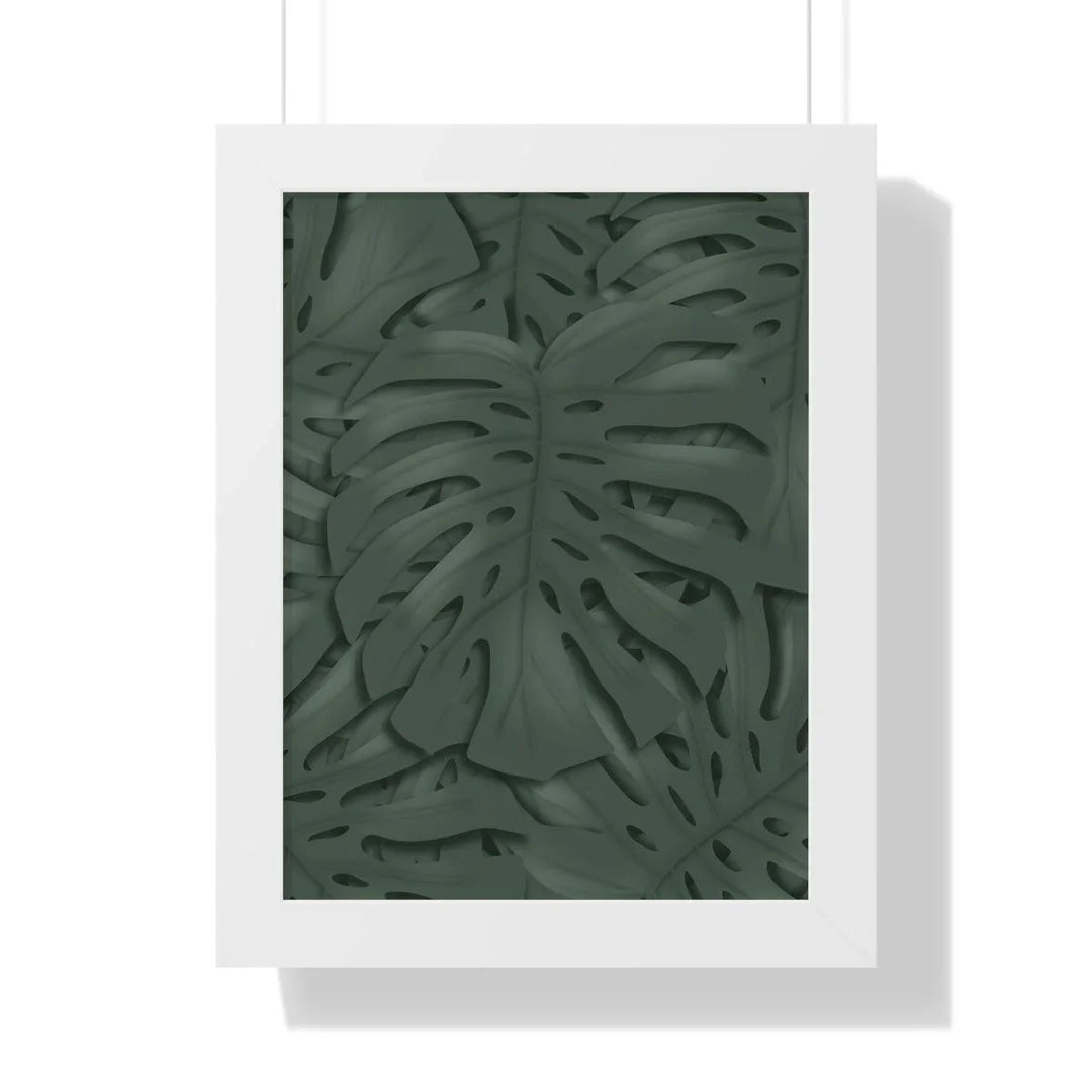 Deep Green Monstera Framed Print, Poster, Laura Christine Photography & Design, Framed, Home & Living, Indoor, Paper, Posters, Laura Christine Photography & Design, laurachristinedesign.com