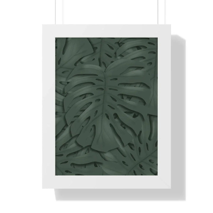 Deep Green Monstera Framed Print, Poster, Laura Christine Photography & Design, Framed, Home & Living, Indoor, Paper, Posters, Laura Christine Photography & Design, laurachristinedesign.com