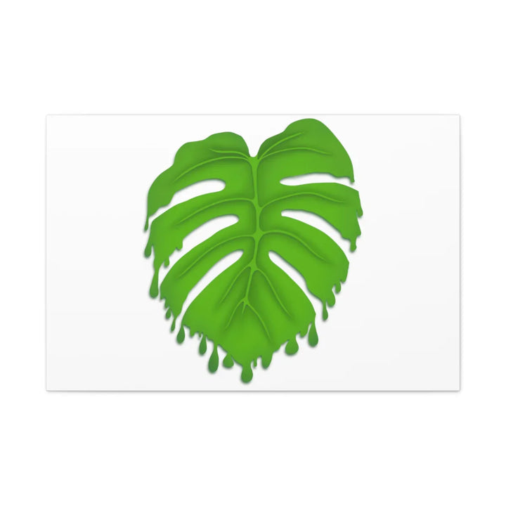 Melting Monstera Canvas | Large Botanical Canvas Art Print With Matte Finish