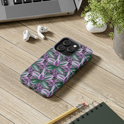 Tradescantia Nanouk Phone Case, Phone Case, Printify, Accessories, Glossy, iPhone Cases, Matte, Phone accessory, Phone Cases, Samsung Cases, Laura Christine Photography & Design, laurachristinedesign.com