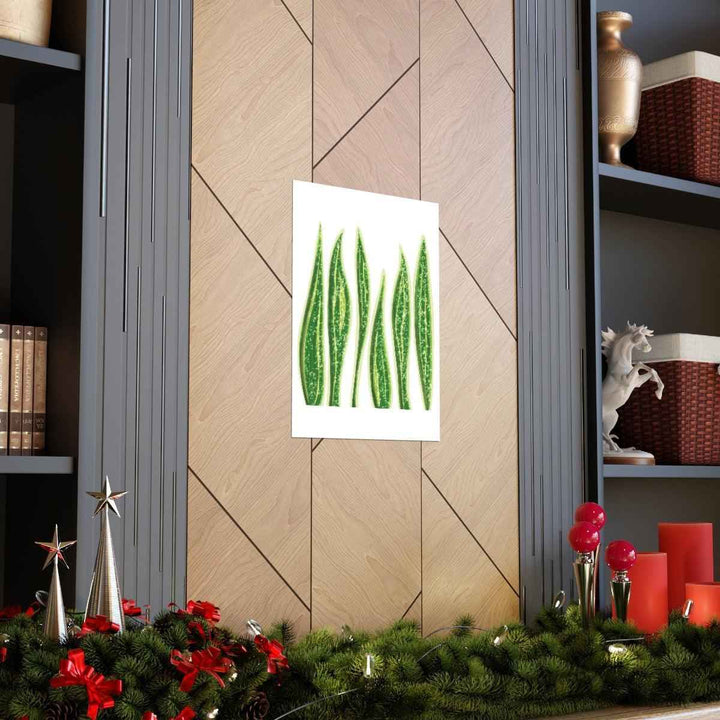 Snake Plant Print – Large Botanical Wall Art Poster | Matte Finish | Unframed