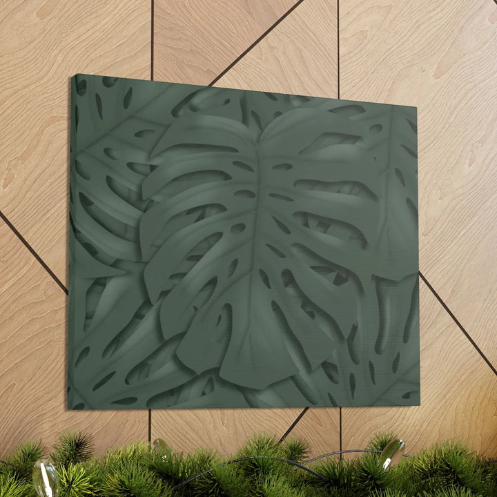 Monstera Canvas Art | Tropical Leaf Canvas Art Print - Matte Finish & Durable Cotton