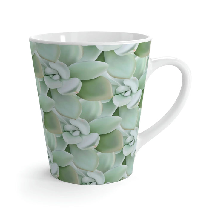Succulent Pattern Mug - Durable Ceramic Coffee Mug with Easy Grip Handle