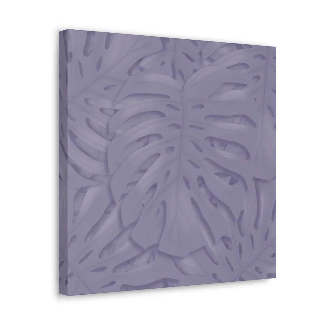 Violet Monstera Canvas – Durable Canvas Art Print With Matte Finish & Botanical Design