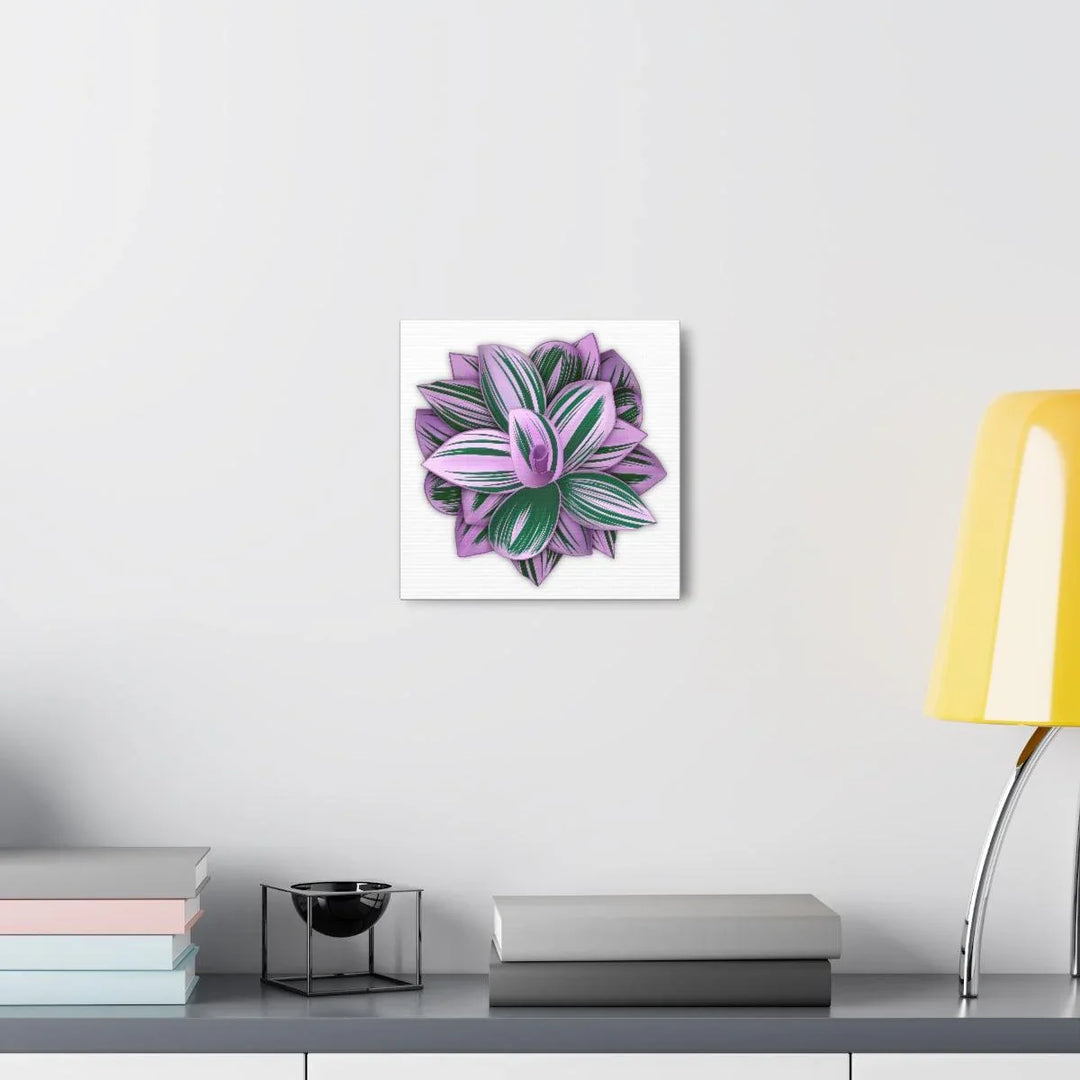 Tradescantia Nanouk Canvas – Botanical Canvas Art Print | Matte Finish Wall Decor - Laura Christine Photography & Design