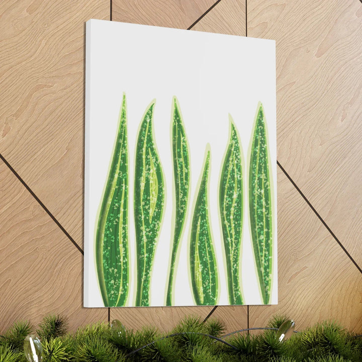 Snake Plant Canvas | Botanical Canvas Decor - Matte Finish Artwork for Living Room - Laura Christine Photography & Design