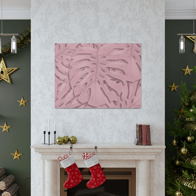 Soft Pink Monstera Canvas