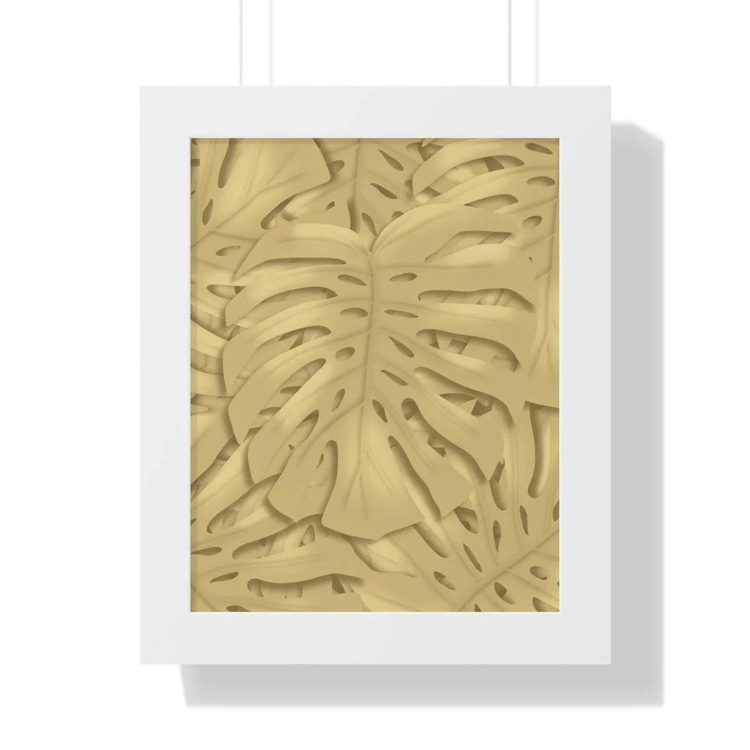 Golden Monstera Framed Print, Poster, Laura Christine Photography & Design, Framed, Home & Living, Indoor, Paper, Posters, Laura Christine Photography & Design, laurachristinedesign.com