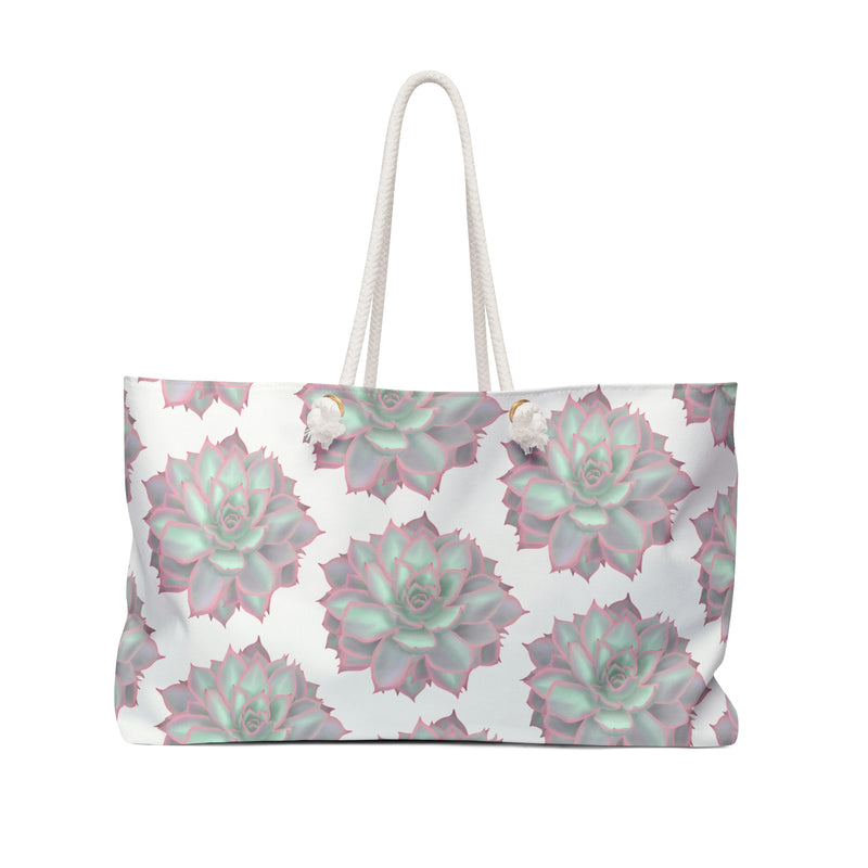 Echeveria Violet Queen Succulent Weekender Bag