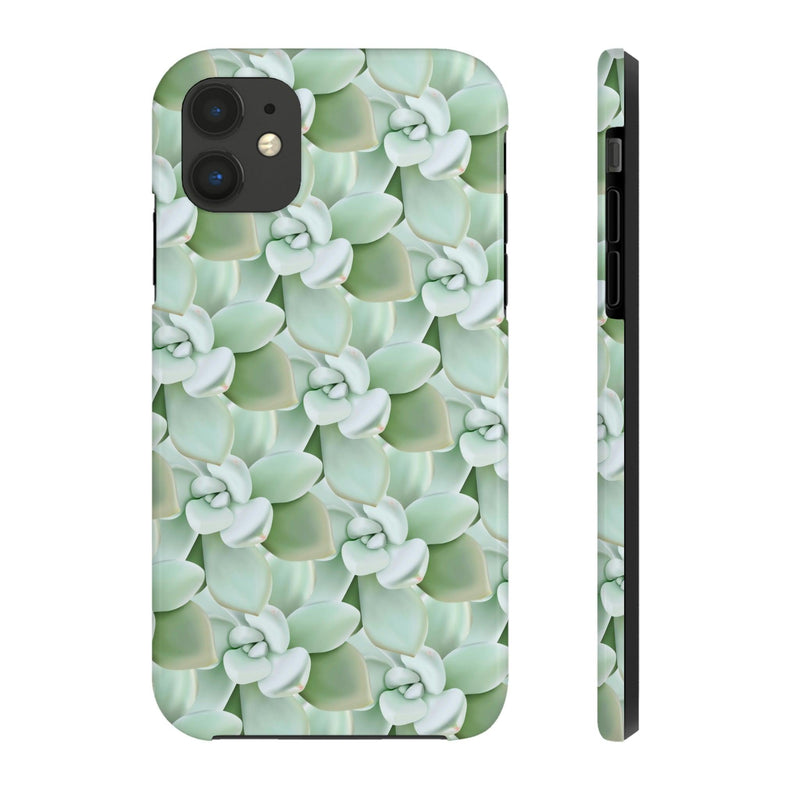 Pachyveria Haagei Succulent Pattern Phone Case, Phone Case, Printify, Accessories, Glossy, iPhone Cases, Matte, Phone accessory, Phone Cases, Samsung Cases, Laura Christine Photography & Design, laurachristinedesign.com