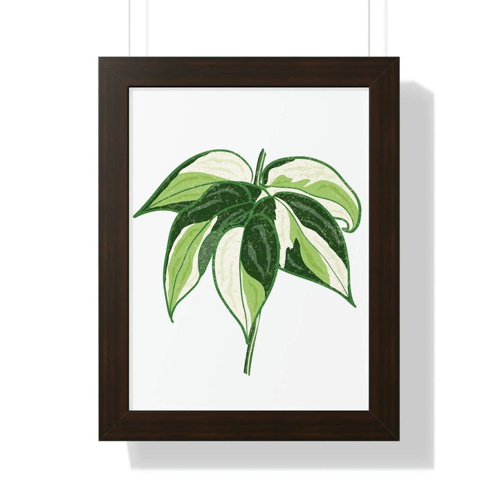 Philodendron 'Cream Splash' Framed Print, Poster, Printify, Framed, Home & Living, Indoor, Paper, Posters, Laura Christine Photography & Design, laurachristinedesign.com