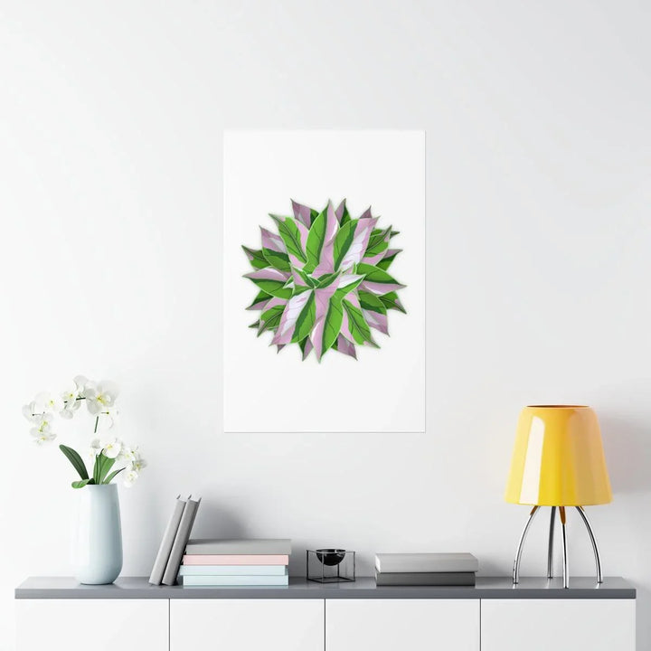 Tricolor Syngonium Print - Botanical Poster on Museum Grade Paper | Archival Ink Unframed - Laura Christine Photography & Design