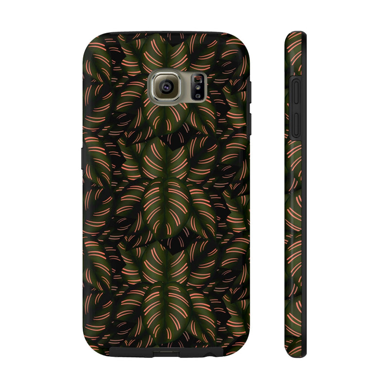 Calathea Pinstripe Phone Case, Phone Case, Printify, Accessories, Glossy, iPhone Cases, Matte, Phone accessory, Phone Cases, Samsung Cases, Laura Christine Photography & Design, laurachristinedesign.com