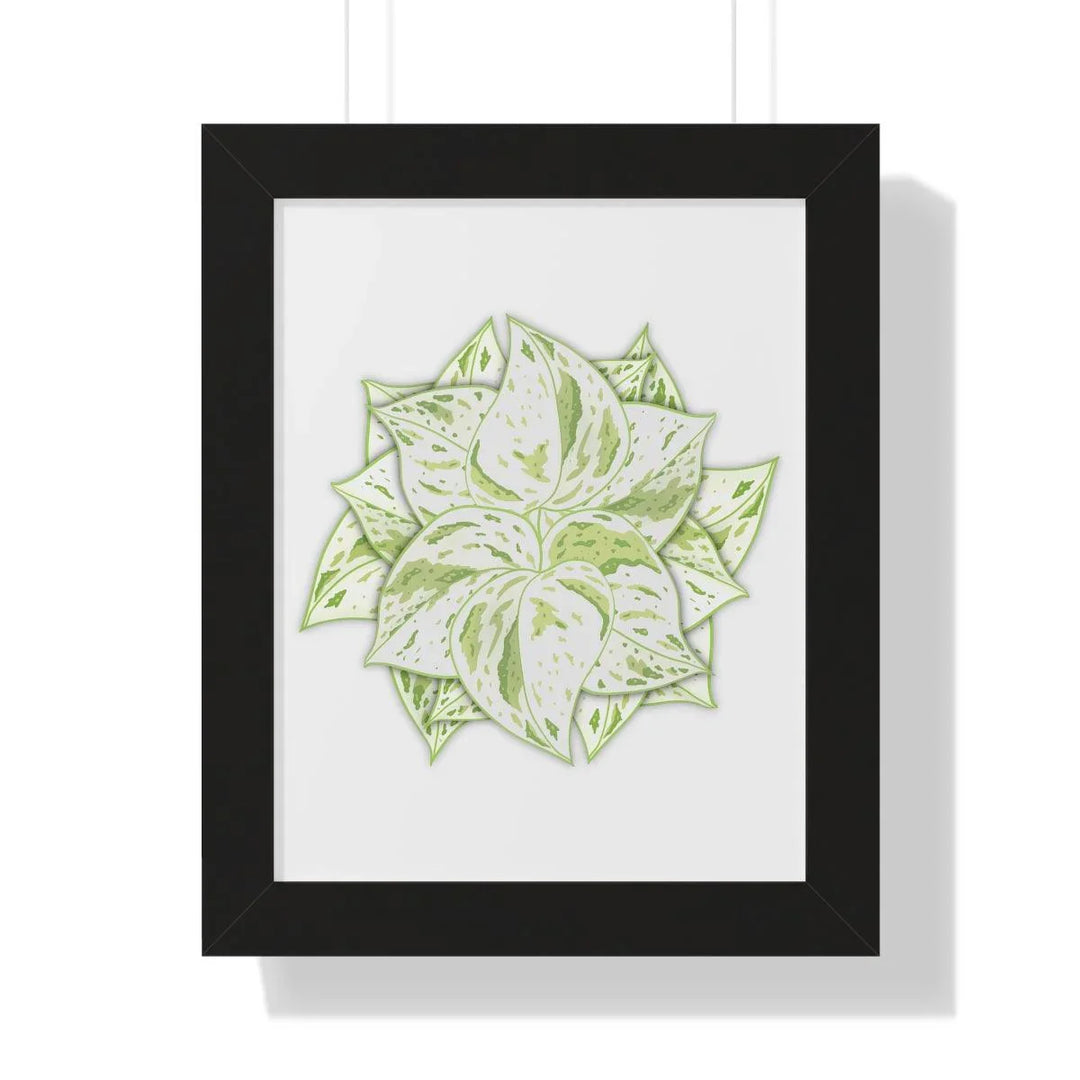 Snow Queen Pothos Framed Print, Poster, Laura Christine Photography & Design, Framed, Home & Living, Indoor, Paper, Posters, Laura Christine Photography & Design, laurachristinedesign.com