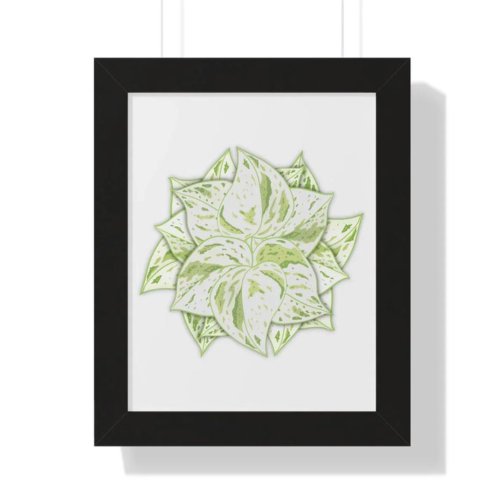 Snow Queen Pothos Framed Print, Poster, Laura Christine Photography & Design, Framed, Home & Living, Indoor, Paper, Posters, Laura Christine Photography & Design, laurachristinedesign.com