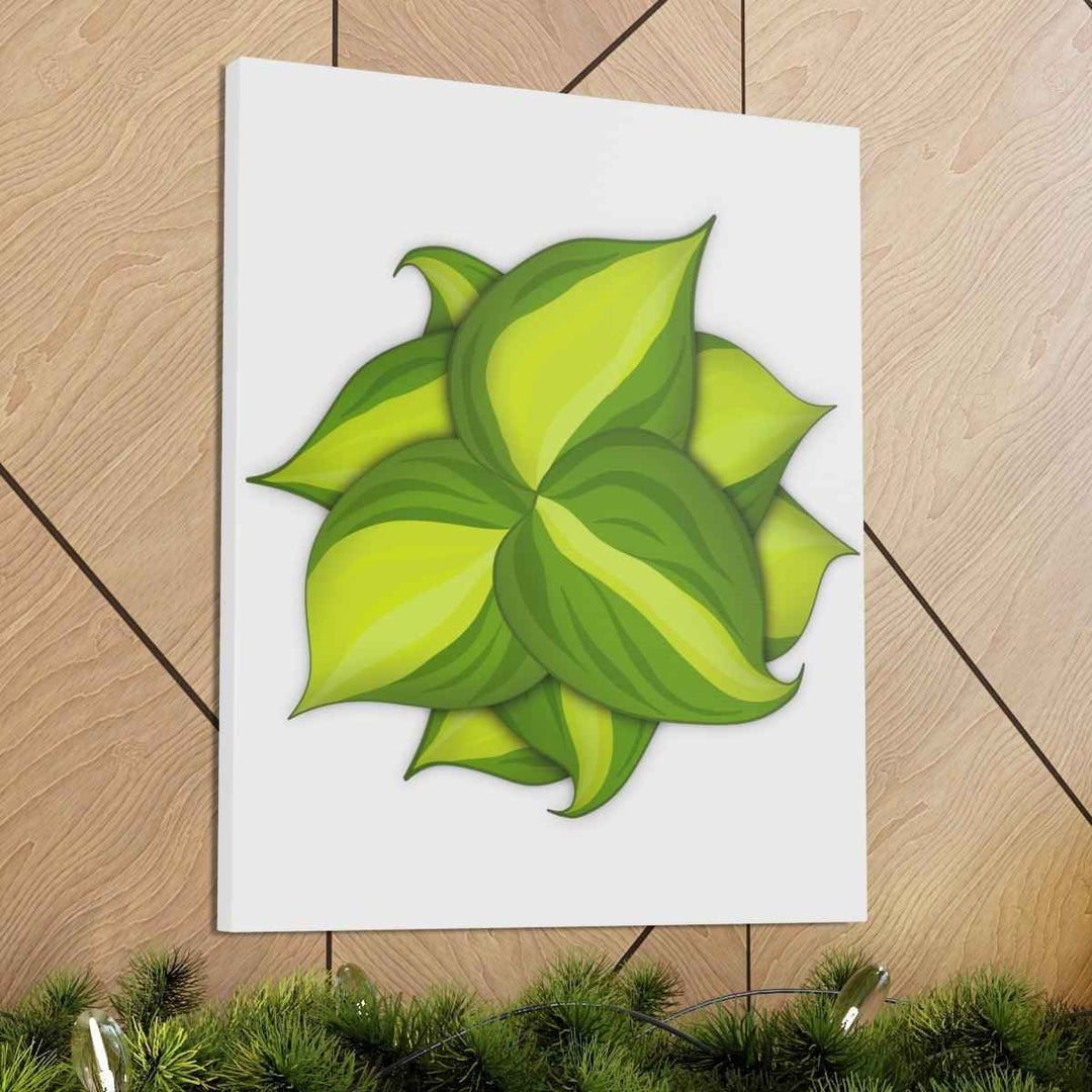 Philodendron Brasil Canvas - Botanical Canvas Art Print With Matte Finish & Durable Hanging