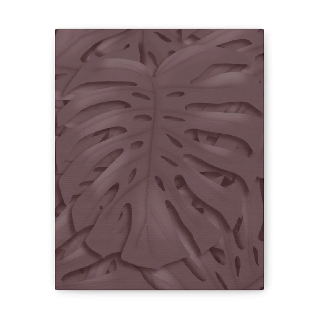 Monstera Canvas Art | Durable Matte Finish Canvas Art Print with Natural Leaf Hole Decor