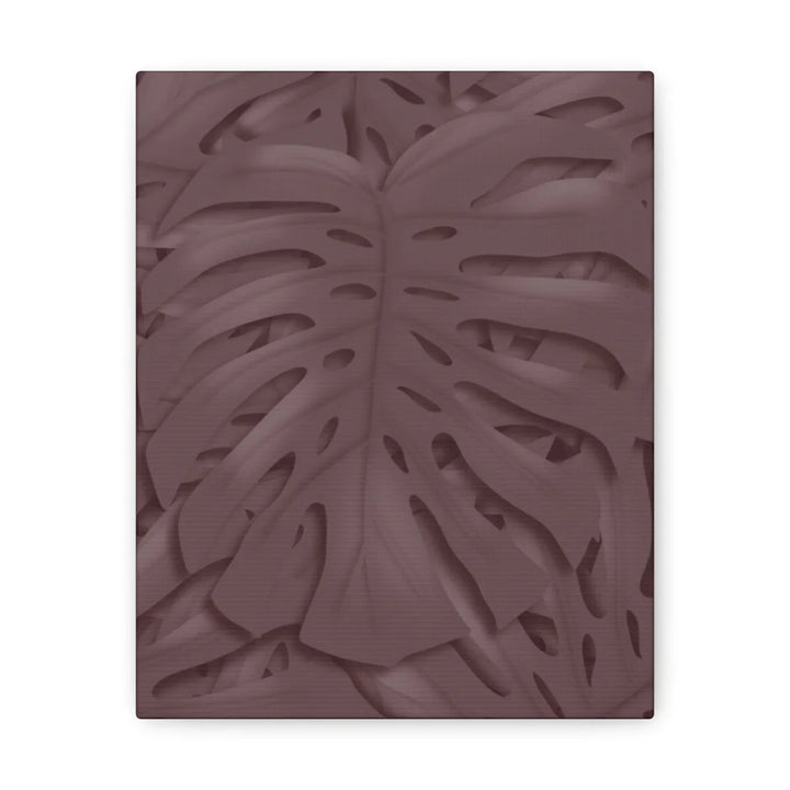 Monstera Canvas Art | Durable Matte Finish Canvas Art Print with Natural Leaf Hole Decor