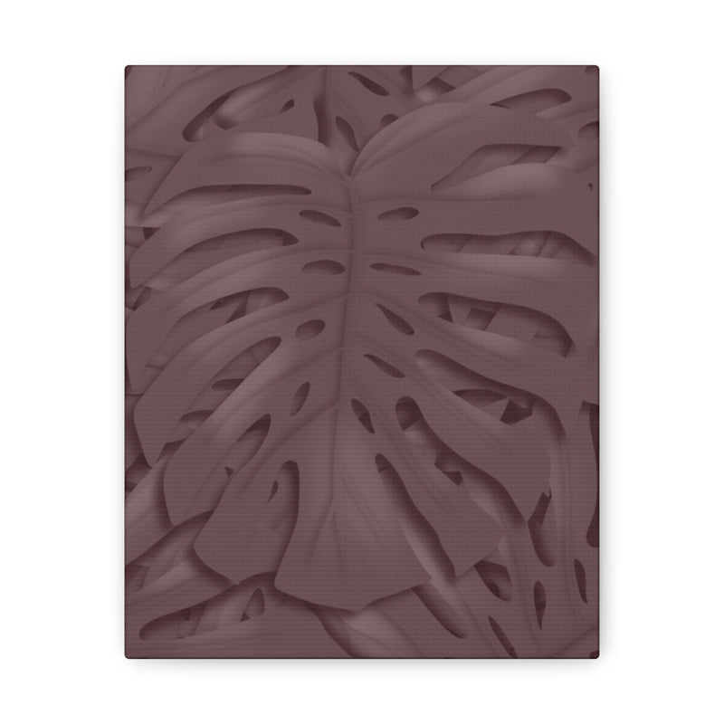 Merlot Monstera Canvas