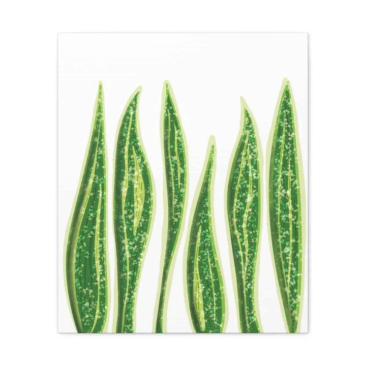 Snake Plant Canvas | Botanical Canvas Decor - Matte Finish Artwork for Living Room