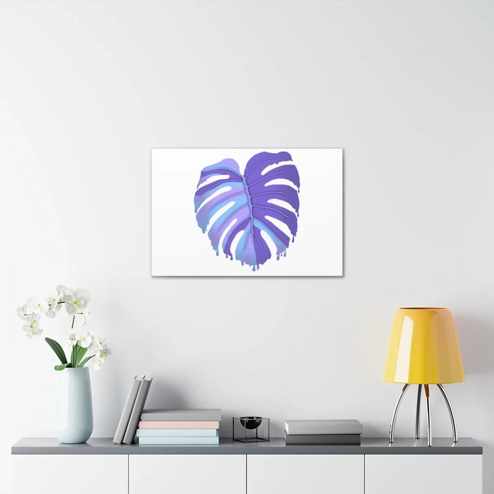 Purple Monstera Canvas - Modern Canvas Art Print | Botanical Wall Decor - Laura Christine Photography & Design