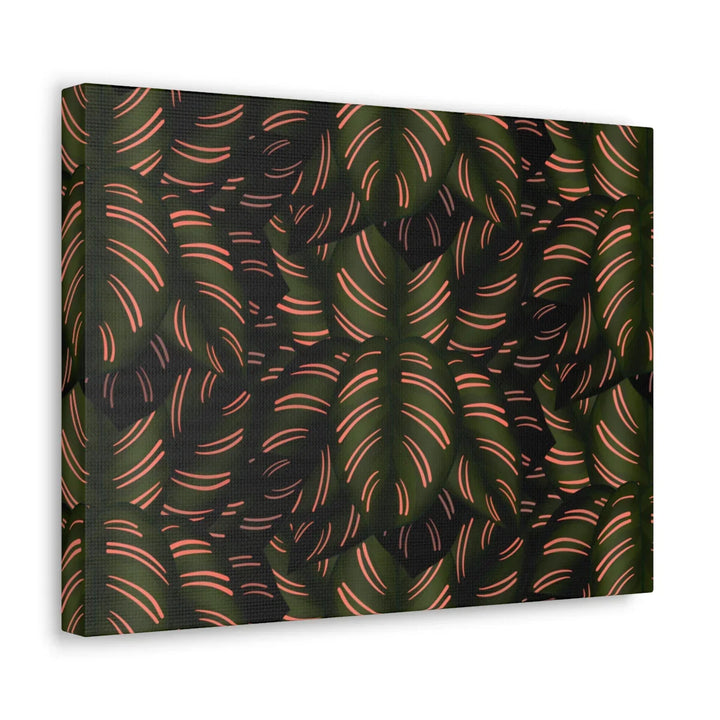 Calathea Pinstripe Canvas – Botanical Canvas Art Print | Matte Finish Wall Decor