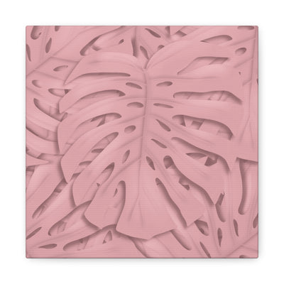 Soft Pink Monstera Canvas