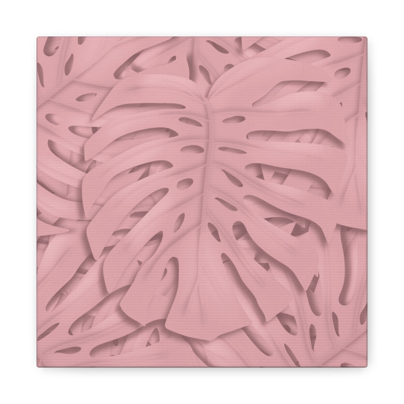 Soft Pink Monstera Canvas