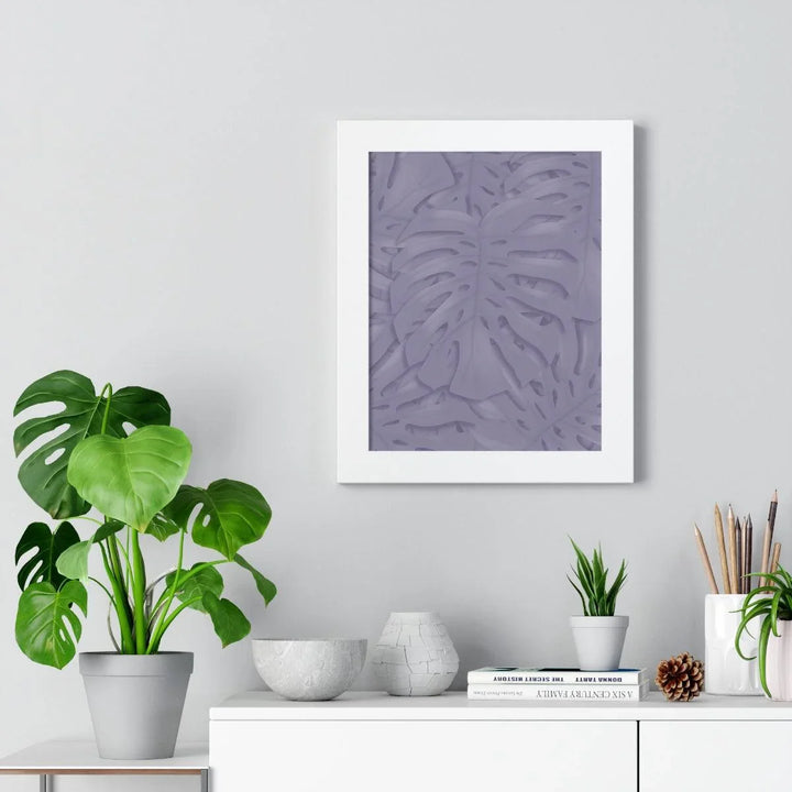 Violet Monstera Framed Print, Poster, Laura Christine Photography & Design, Framed, Home & Living, Indoor, Paper, Posters, Laura Christine Photography & Design, laurachristinedesign.com