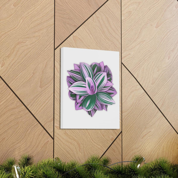 Tradescantia Nanouk Canvas – Botanical Canvas Art Print | Matte Finish Wall Decor - Laura Christine Photography & Design