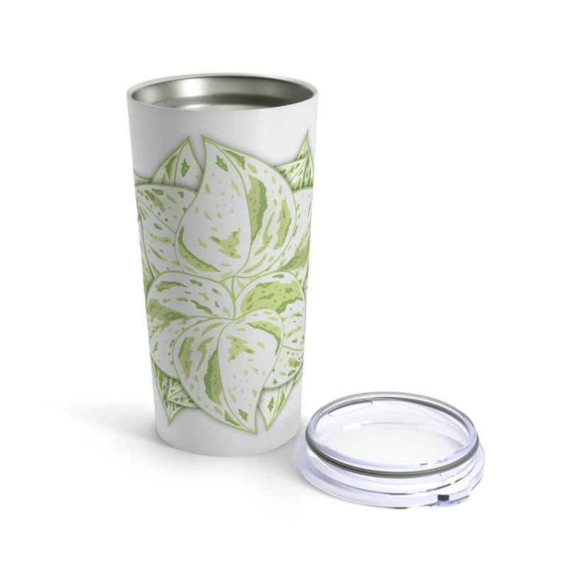 Snow Queen Pothos Tumbler